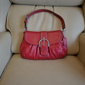 COPY - Red Coach Leather Purse